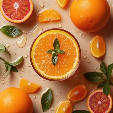 fruit background assorted citrus slices