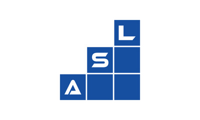 ASL initial letter financial logo design vector template. economics, growth, meter, range, profit, loan, graph, finance, benefits, economic, increase, arrow up, grade, grew up, topper, company, scale