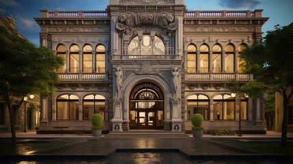 exhibit historic museum building illustration artifacts preservation, history culture, restoration gallery exhibit historic museum building