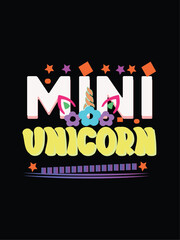 MINI UNICORN 02 - CHILDHOOD T SHIRT DESIGN