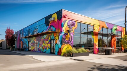 industrial commercial warehouse building illustration storage logistics, distribution facility, rent lease industrial commercial warehouse building