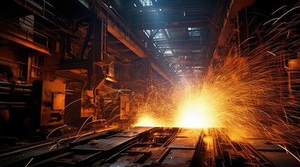 machinery mill steel mill illustration factory fabrication, construction processing, equipment plant machinery mill steel mill