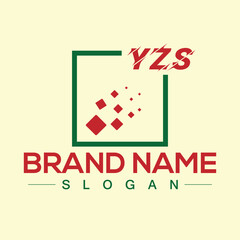 Fototapeta premium Letter YZS Creative Logo Design Template with Modern Letter Design