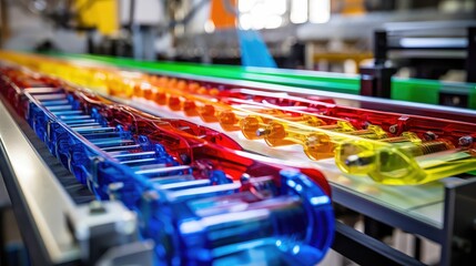 friendly plant plastic manufacturing illustration biodegradable technology, innovation recycling, packaging environment friendly plant plastic manufacturing