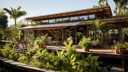 Obraz premium resort home hotel building illustration accommodation stay, room bed, breakfast hospitality resort home hotel building