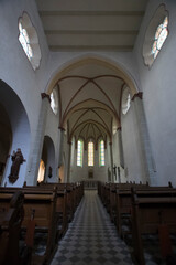 Inneres der Kirche des ehem. Klosters Seligenthal bei Siegburg - obrazy, fototapety, plakaty