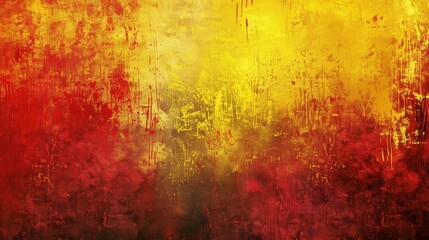 Grunge Background Texture in the Colors Red and Yellow created with Generative AI Technology