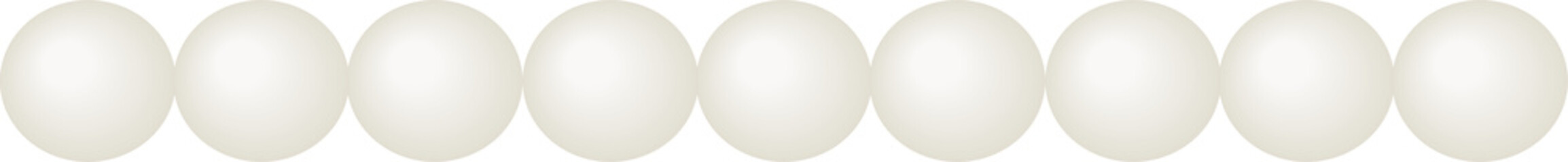 Pearl dividers Page decor. Design element for mobile, web, or video games. GUI element
