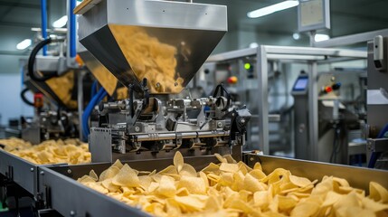 equipment machinery food processing illustration industrial production, automation technology, manufacturing packaging equipment machinery food processing - obrazy, fototapety, plakaty