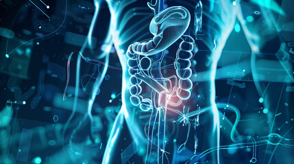 The concept of modern technology to increase diseases of the genitourinary system.High detailed and high resolution smooth and high quality photo professional photography - obrazy, fototapety, plakaty