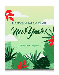 Happy Sinhala & Tamil New Year poster