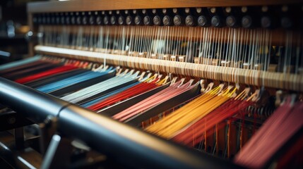 dye manufacture textile mill illustration weave knit, silk wool, polyester linen dye manufacture textile mill - obrazy, fototapety, plakaty