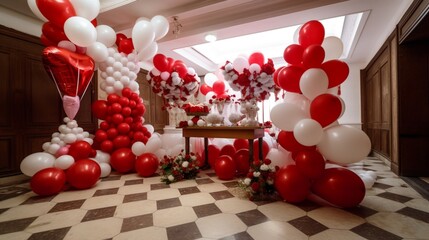 christmas decoration on the table