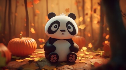 panda in the forest