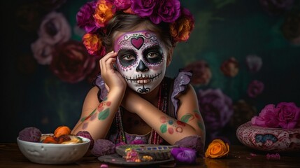 girl in Halloween costume