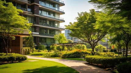 pool outdoor condominium building illustration garden courtyard, patio rooftop, grill lounge pool outdoor condominium building