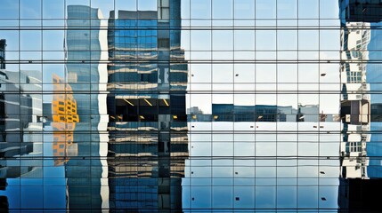 cityscape reflection office building illustration urban design, windows skyscraper, corporate business cityscape reflection office building