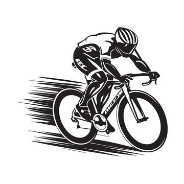 Bike Race Logo Stock Vector