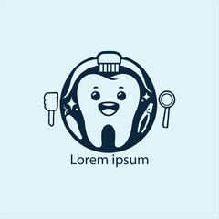 a dental care logo design