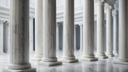 Obraz premium Elegant marble columns. Architectural columns