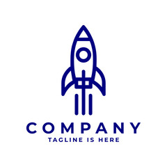 Rocket logo: Symbolizes innovation, speed, and progress, reflecting a dynamic and futuristic brand identity.