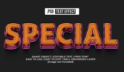 Naklejka na ściany i meble Special Text Style Effect
