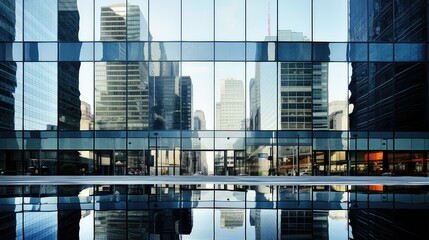 urban reflection office building illustration design windows, skyscraper corporate, business sleek urban reflection office building