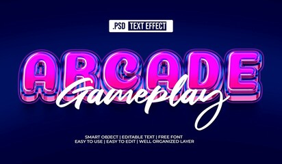 Arcade Text Style Effect