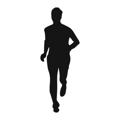 Man Running Silhouette