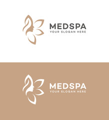 Fototapeta na wymiar Med spa logo Icon Brand Identity Sign Symbol Template