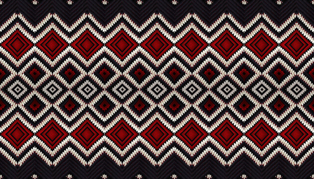 Detailed Embroided Pattern With Arabian Sadu Influences
