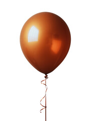 3d rendering of a gold balloon isolated