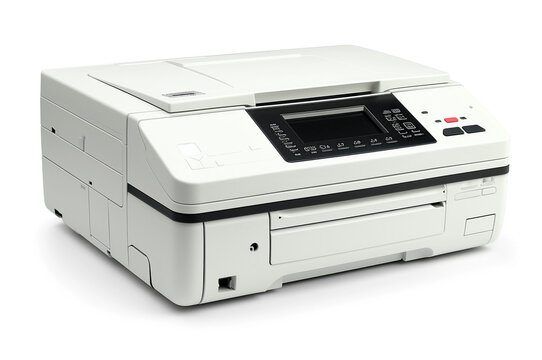 printer on white background