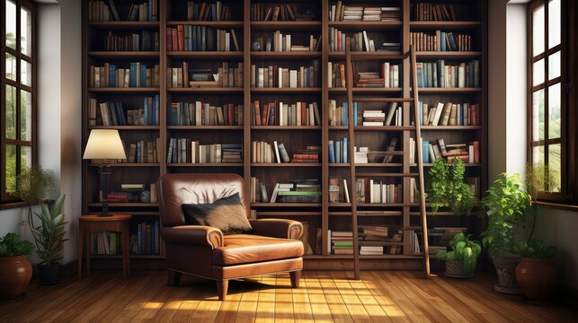 study bookshelf library building illustration design storage, organization display, decor home study bookshelf library building