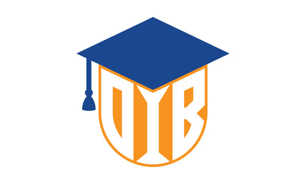 OIB initial letter academic logo design vector template. monogram, abstract, school, college, university, graduation, symbol, shield, model, institute, educational, coaching canter, tech, sign, badge