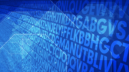 Random characters and typography exploring unpredictable world of letter chaos on modern art infographic and visual communication design