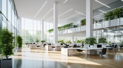 chair interior office building illustration computer phone, printer conference, workspace cubicle chair interior office building