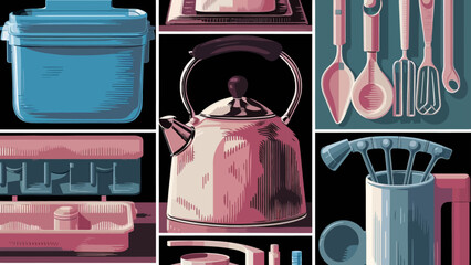 Flatlay knolling graphic resources various design