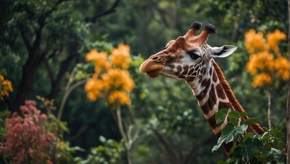 Fototapeta premium giraffe in the wild