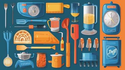 Flatlay knolling graphic resources various design