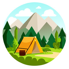 A cute hiker enjoys the breathtaking beauty of nature while trekking through a scenic trail.