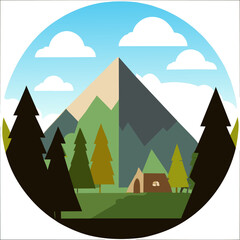 Nature's beauty captured in a serene mountain landscape.