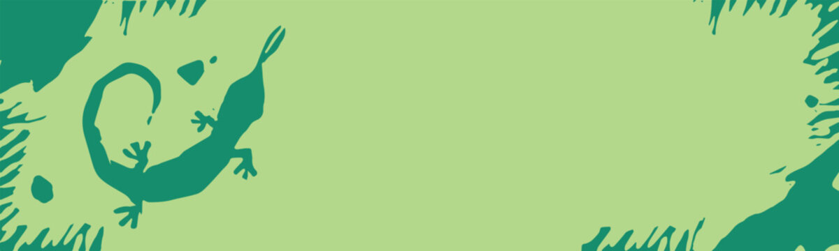 Lizard hand drawn illustration, lacertian emblem. Vector geckos drawing. Linoleum print texture. Orchid logo design. Triton symbol design. Engraved newt icon.