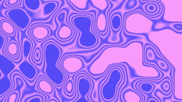 Abstract futuristic liquid background animation, visualizer color shift blue and pink