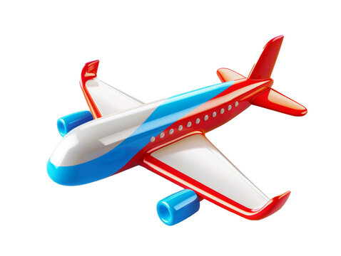 3d three dimensional airplane isolated on background