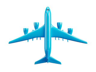 3d three dimensional airplane isolated on background