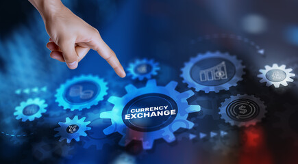 Currency Exchange Market Financial concept. Universal financial background