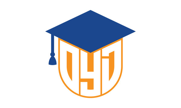 OYD initial letter academic logo design vector template. monogram, abstract, school, college, university, graduation, symbol, shield, model, institute, educational, coaching canter, tech, sign, badge
