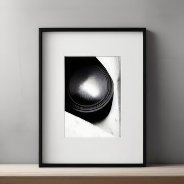 wall art mockup, frame mockup on a white wall , summer collection