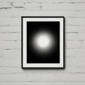wall art mockup, frame mockup on a white wall , summer collection